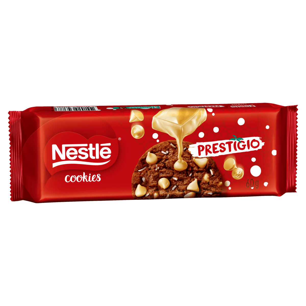 Biscoito Cookie Com Gotas Prestígio Nestlé Pacote 60g